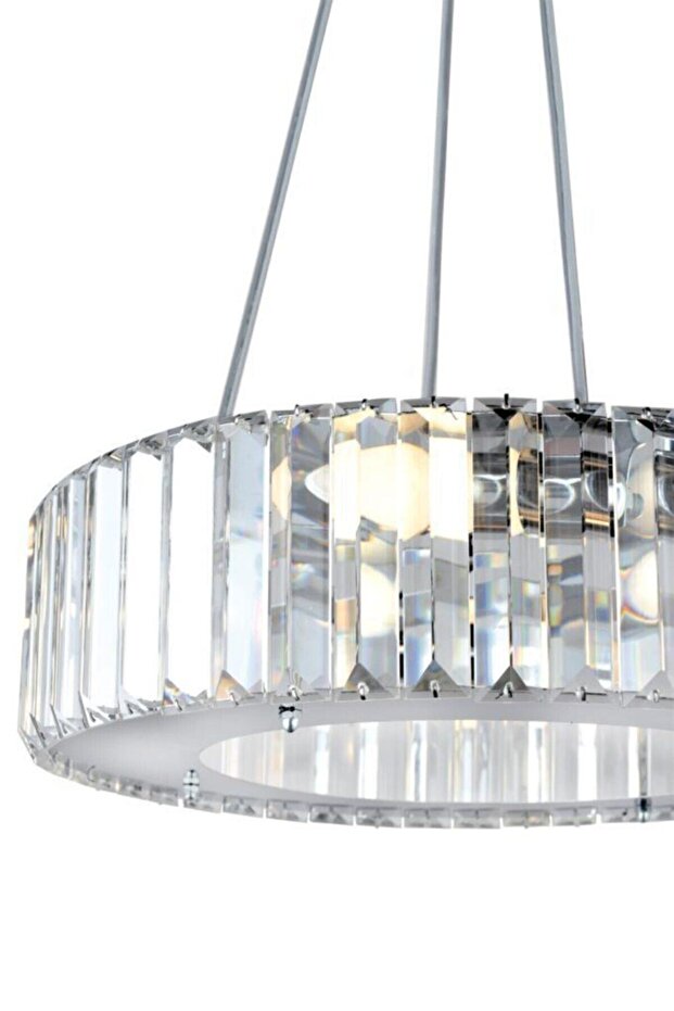 Lüx Elmas 37 Cm Krom Avize - 5