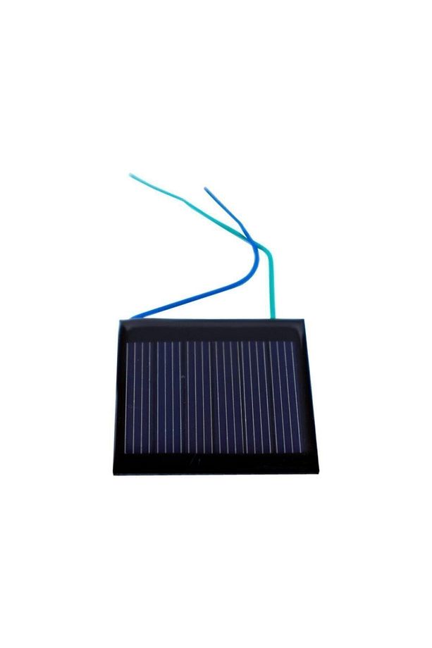 Küçük Mini Güneş Paneli 4cmx4cm 3 Volt 0,1amper + Ve - Uç Kablolu led hediyeli - 3