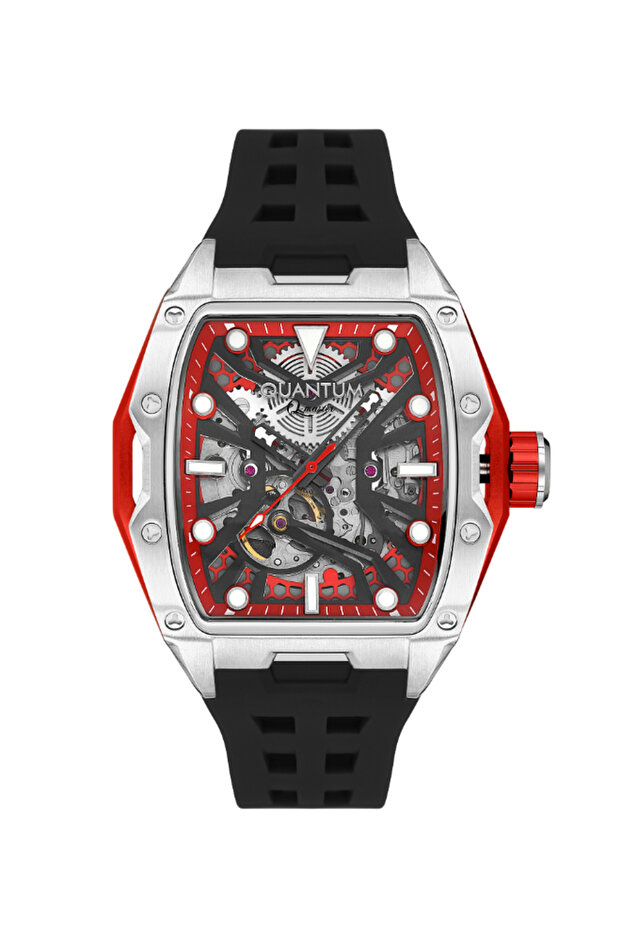 ساعة كوانتم للرجال أوتوماتيكية بمينا أسود - QMG1103.351 - 1