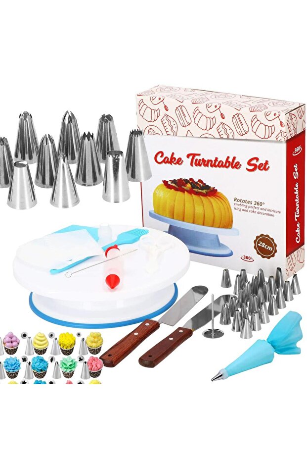 cake and cupcake decorating set, 37 elements, multicolored - 3