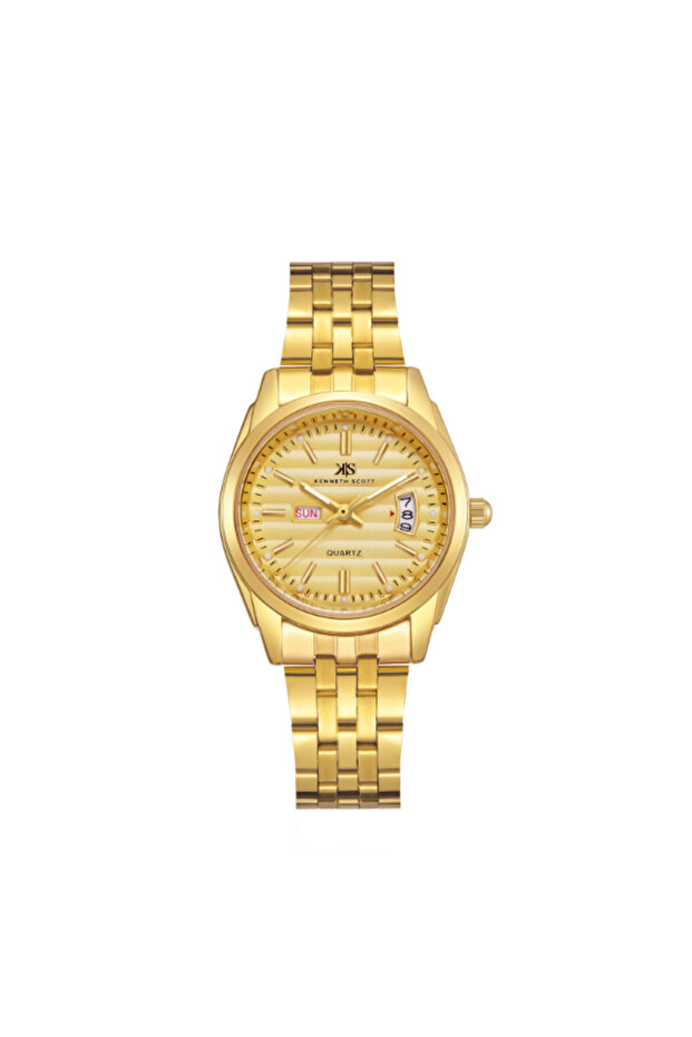 Women's Analog Champagne Dial Watch - K23554-GBGC