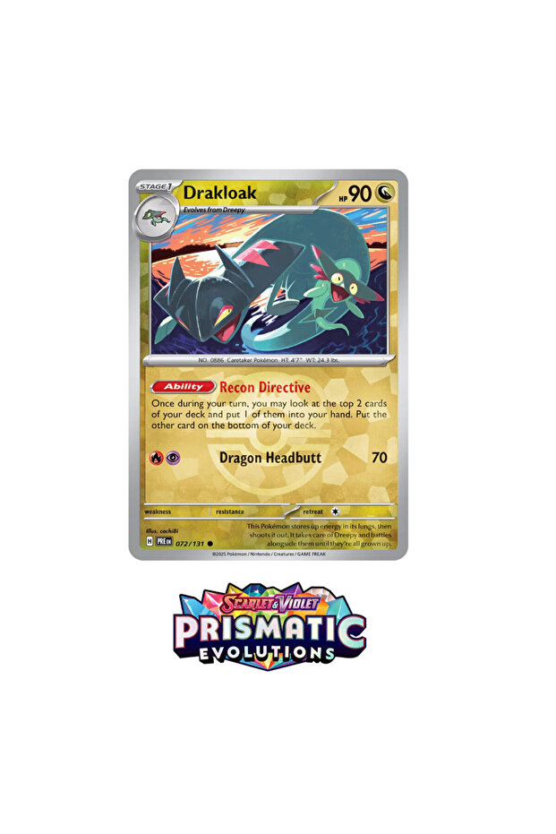 Drakloak - 72/131 Game Card (Licensed - Master Ball Pattern - Common)