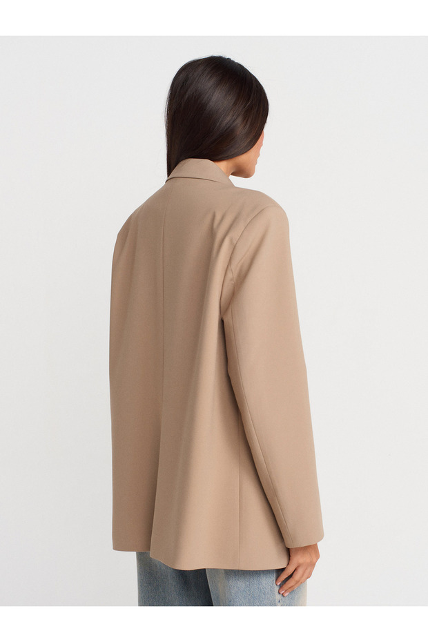 60770 Blazer Ceket-Bej - 2