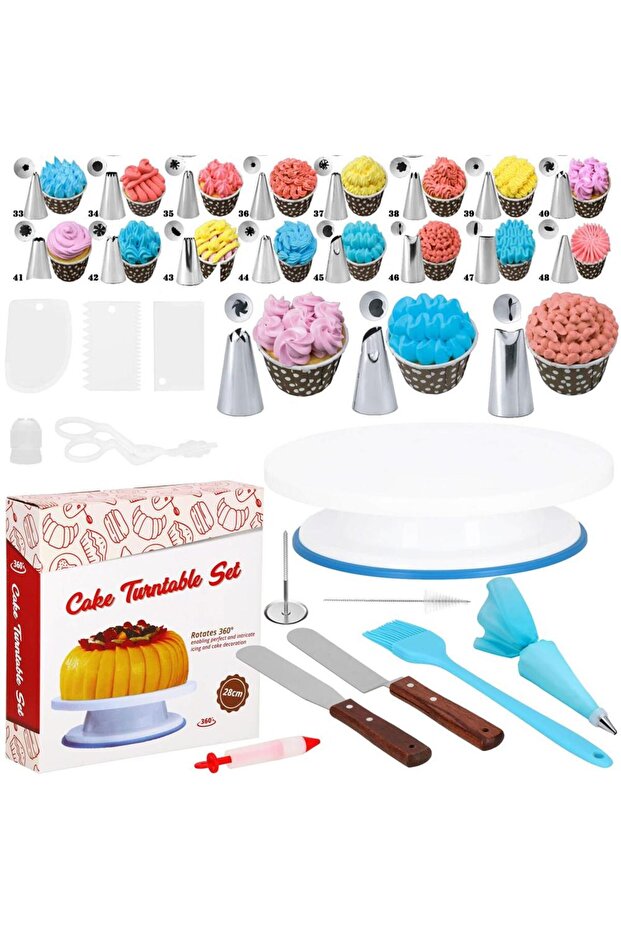 cake and cupcake decorating set, 37 elements, multicolored - 9