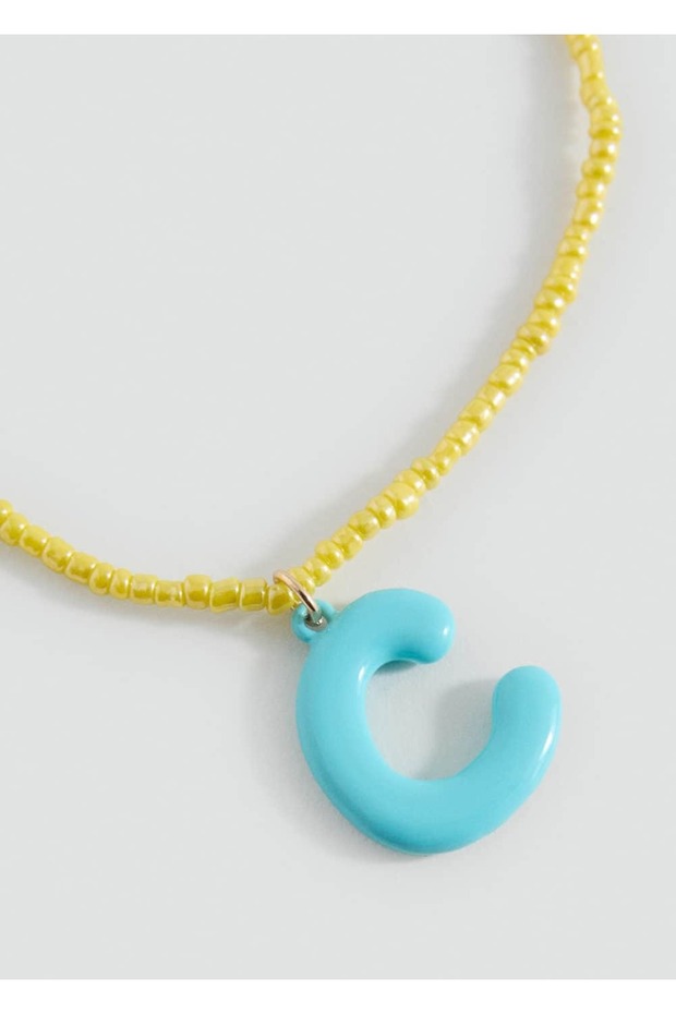 Harfli boncuklu kolye - 1