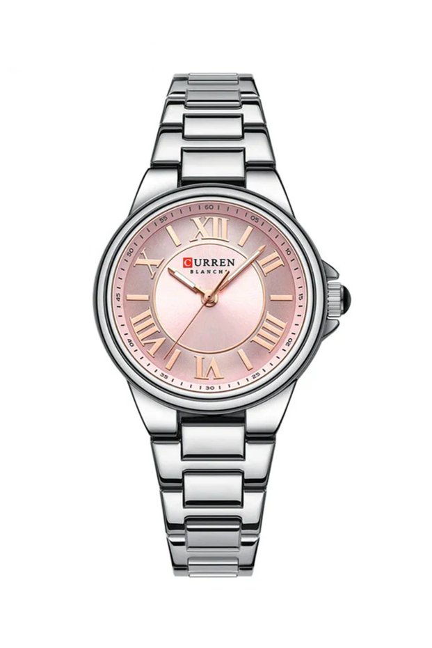 CURREN-9091 Original Brand Stainless Steel Band Wrist Watch For Women