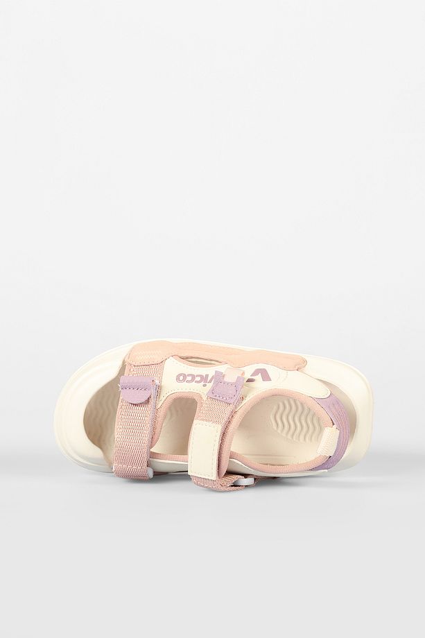 22-30 Numara Hafif Çift Bantlı Önü Kapalı Unisex Kız-Erkek Çocuk Sandalet - 7