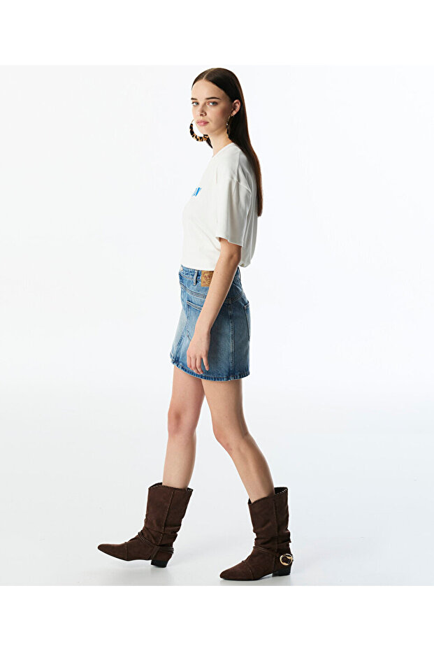 ASİMETRİK JEAN ETEK - 3