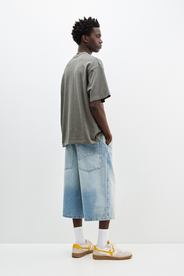 Kısa kollu yapı t-shirt - 3