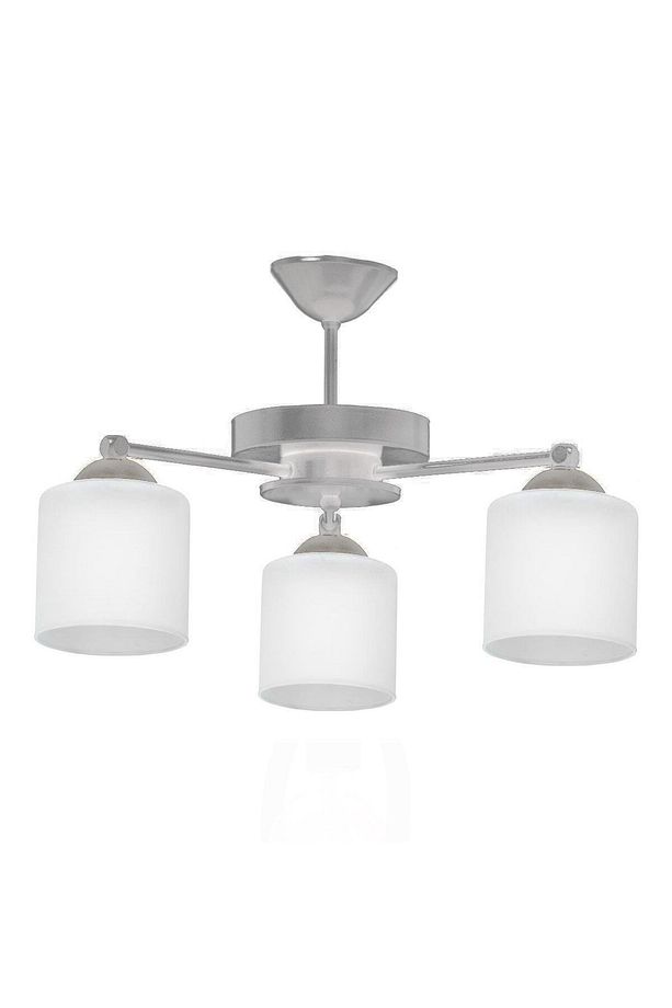 Modern Plofonyer Salon - Mutfak - Yatak Odası Tasarım Camlı Üçlü Avize - 1