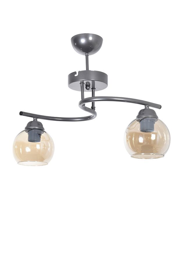 Fuji Modern Dekoratif Salon - Mutfak - Yatak Odası Renk Camlı 2 Li Avize - 1