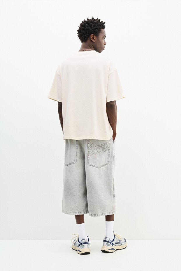 Kısa kollu boxy t-shirt - 4