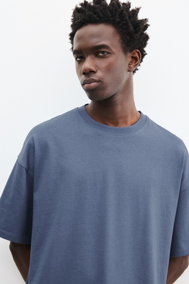 Kısa kollu boxy t-shirt - 5