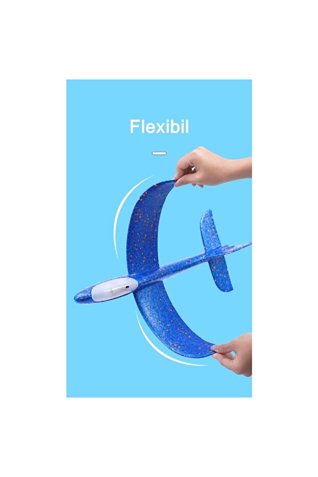 Polystyrene glider, length 47 cm, Yellow, - 2