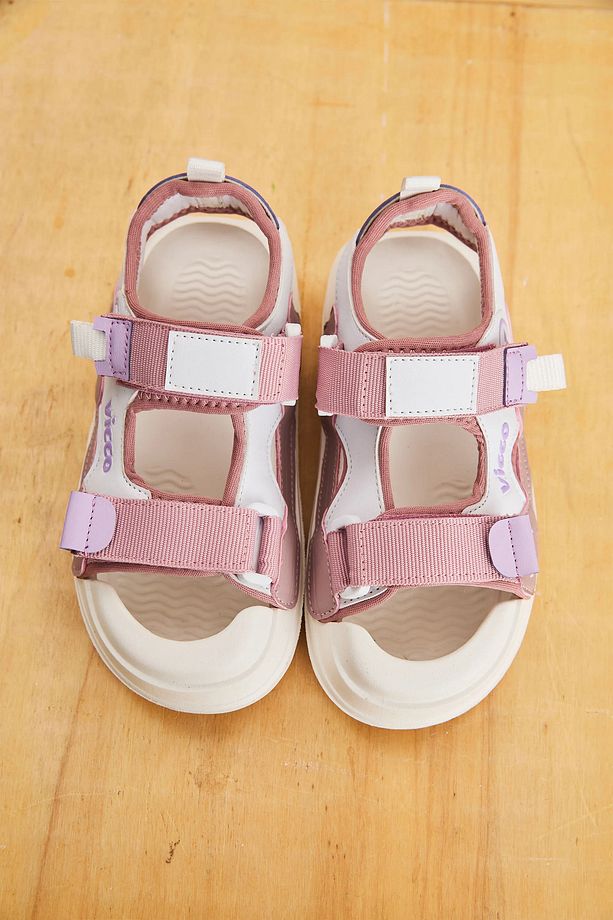22-30 Numara Hafif Çift Bantlı Önü Kapalı Unisex Kız-Erkek Çocuk Sandalet - 2