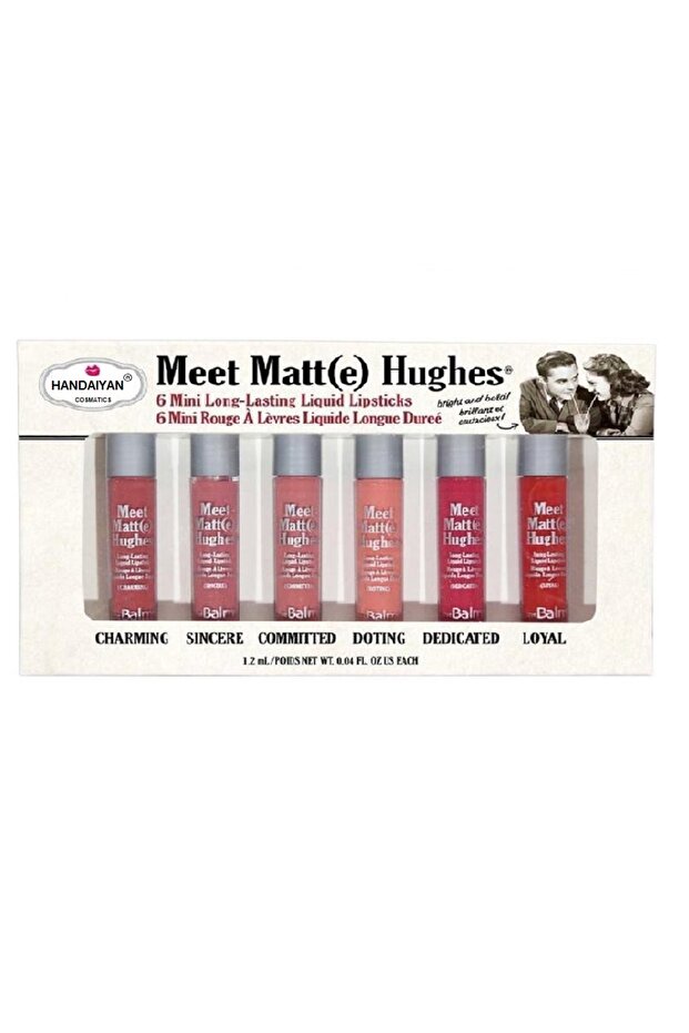 Handayan Meet Matte Hughes Liquid Lipstick Kit, Multi-Color, 1st Edition - 1