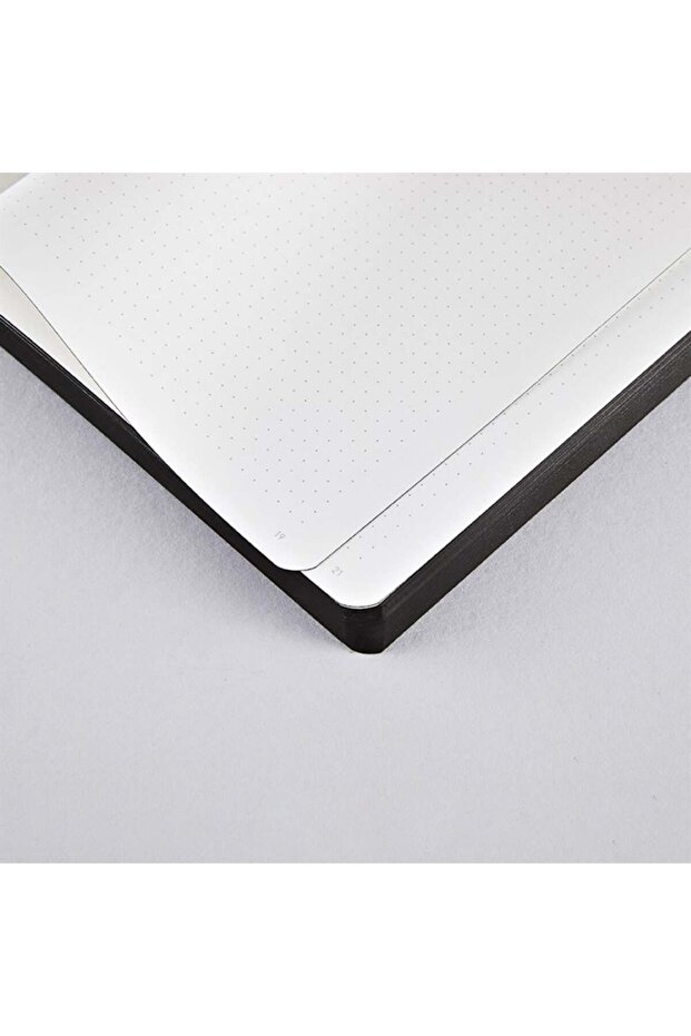 دفتر ملاحظات رمادي منقط مقاس A5 باللون الأسود - 6