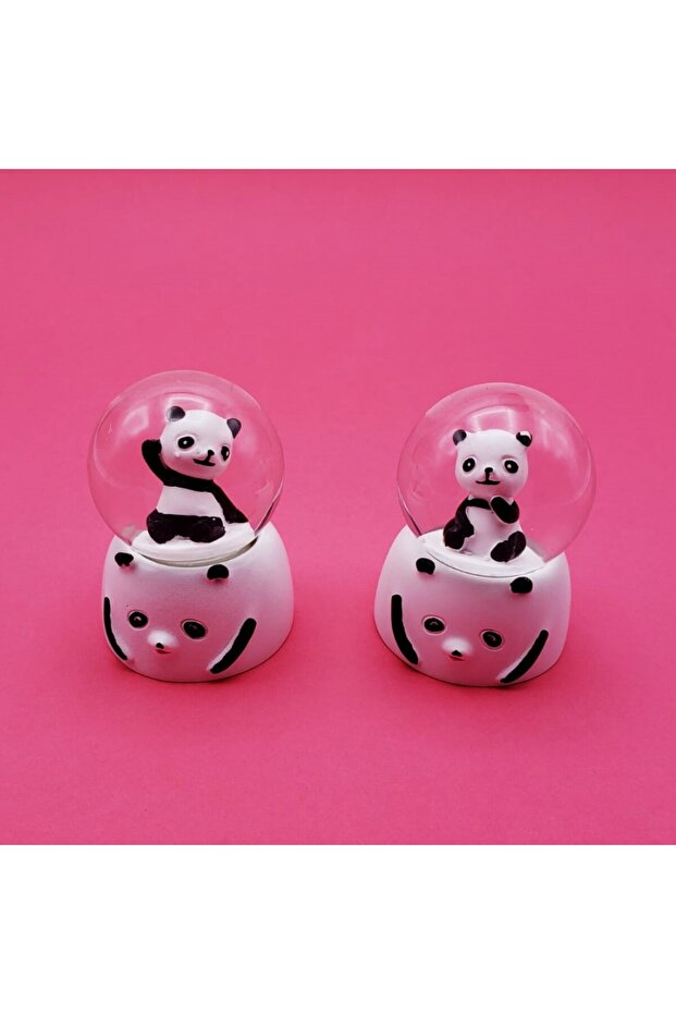 Mini Işıklı Panda Kar Küresi - 1