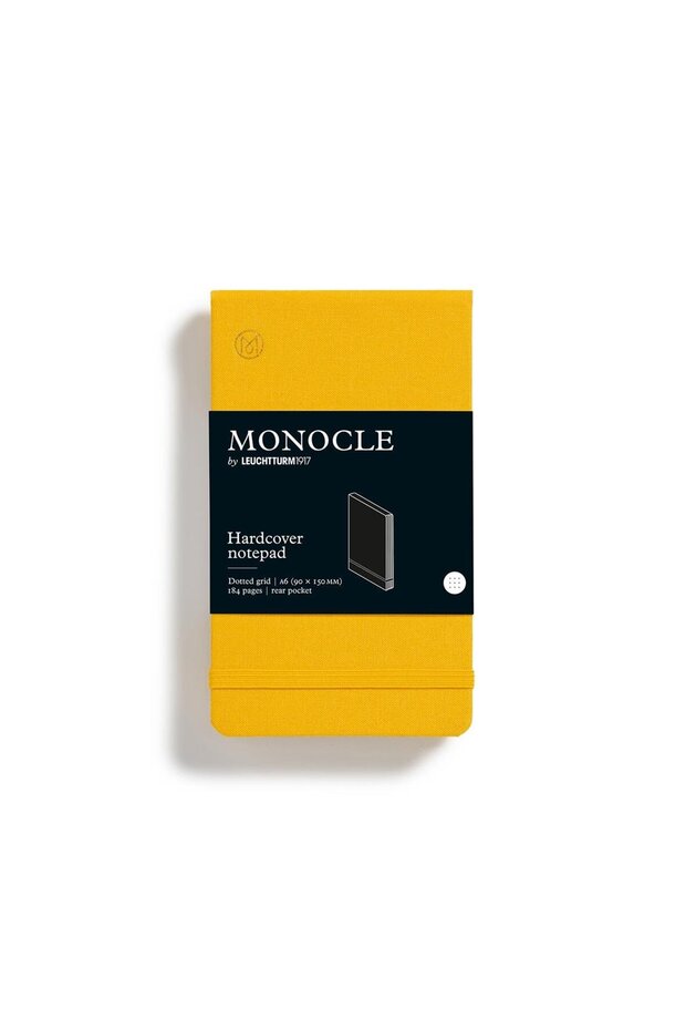 X Monocle Limited Edition Notepad Pocket (A6) Hard Cover, 184 Dots Yellow 36