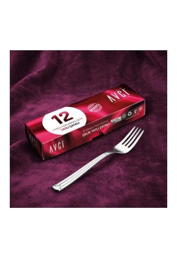 Yakamoz 12 Adet Tatlı Çatalı - 1