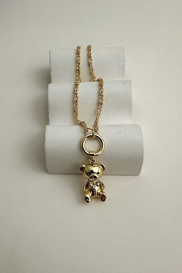 Gold Ayıcık Kolye - 2