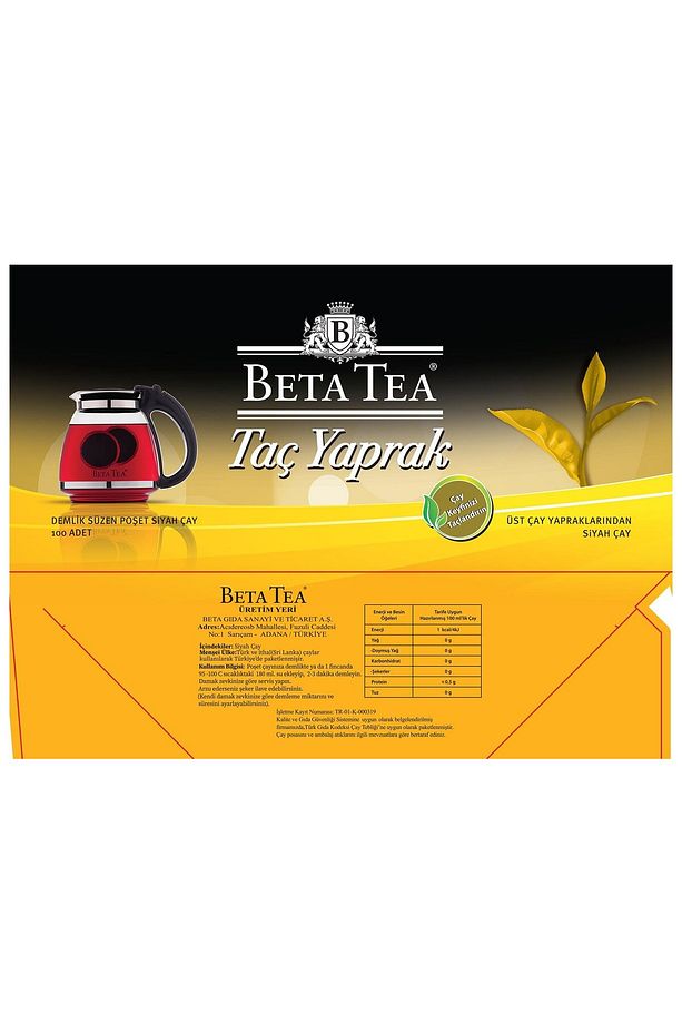 Beta Taç Yaprak Demlik Poşet Çay 100 Adet - 5