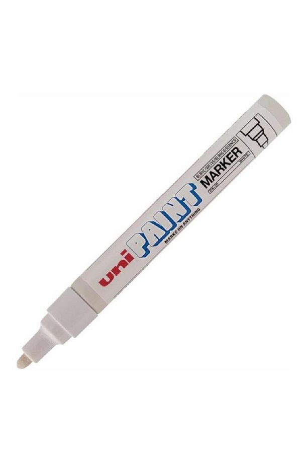 Paint Marker/ Metale Yazan Kalem BEYAZ UÇ Kalınlığı 2.2-2.8 mm I2 Adetli Kutu UNİ - 1