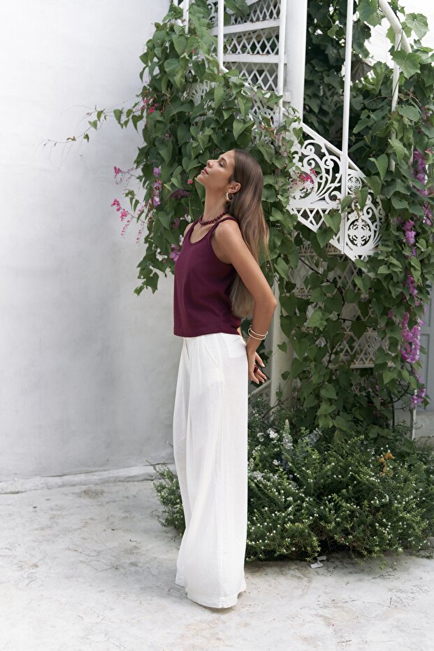 Salnor Basic Bordo Crop - 7