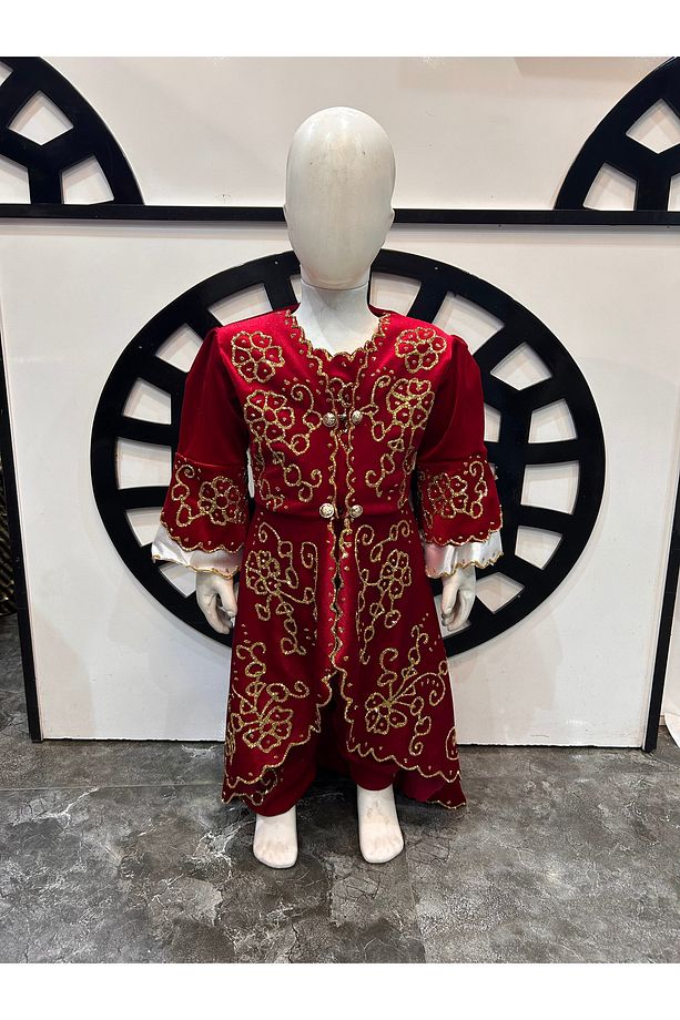 Çocuk Bindallı Kaftan Kına Elbisesi - 1