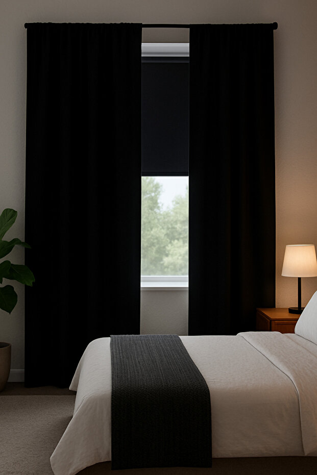 Blackout Curtain Sleep Like Day, Sleep Like Night, Relax Like Night! Light and Heat Proof
