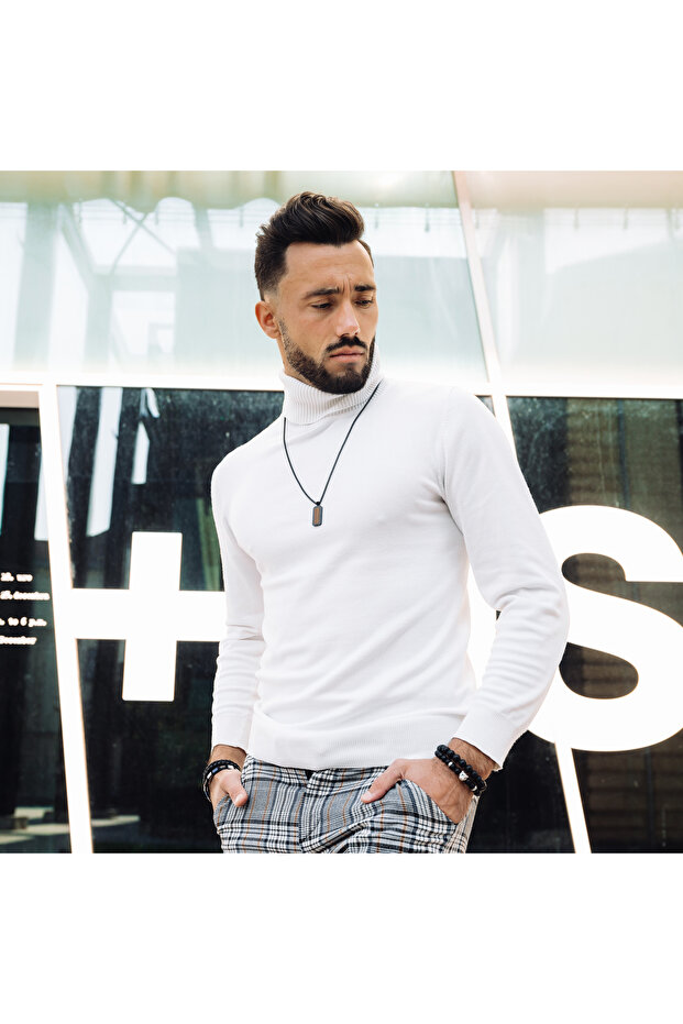 GT Collection, Pánský černý náhrdelník s obdélníkovým přívěskem s energetickými kameny TIGER EYE, univerzální velikost - 4