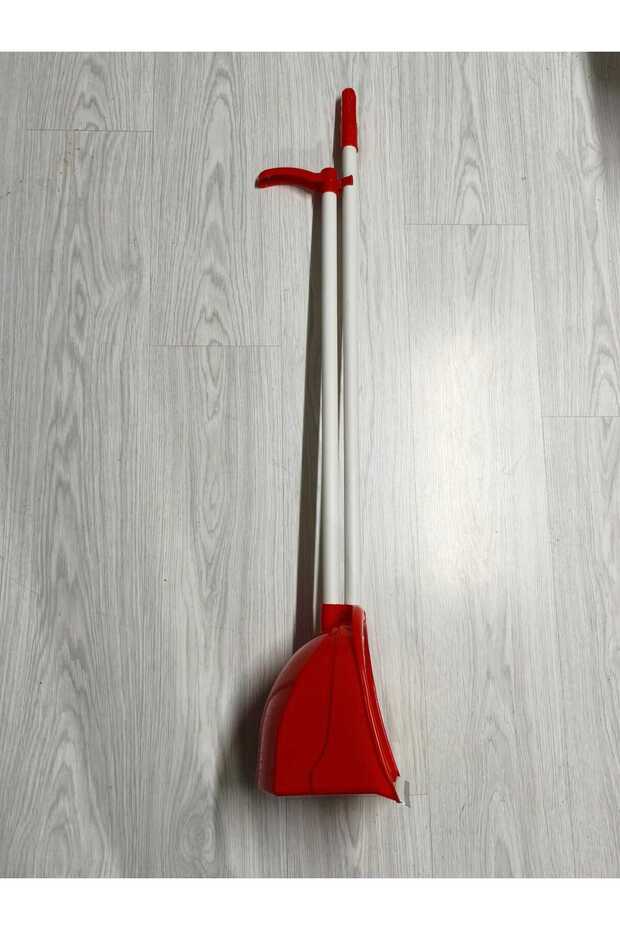 3Pcs Dynamic Handle Brush Dustpan Red Pyramid Cabin Dustpan Brush - 5