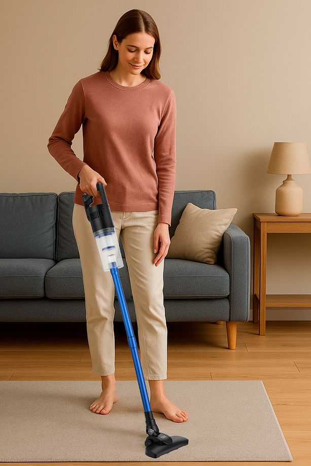 Neto Vc10 Hepa Filtre 1 Lt Toz Hazneli Dik Pratik Süpürge 500w Çelik Boru Mavi - 1