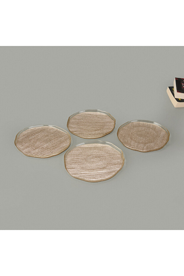 Kitchen Luna 4'lü Tabak - Bej - 21 cm - 1