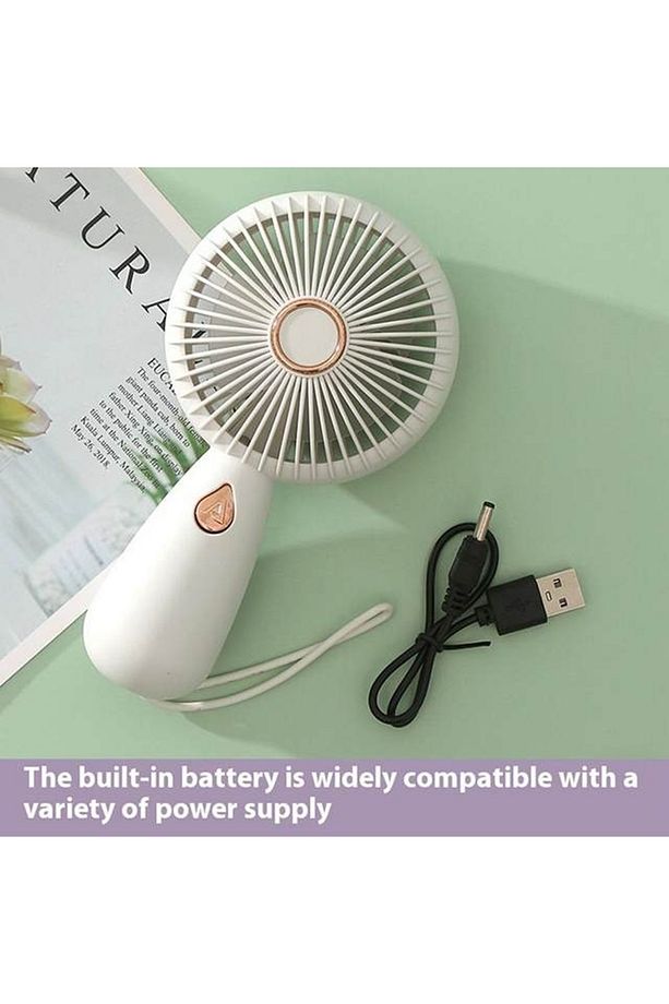 Mini Fan Usb Vantilatör El Fanı Taşınabilir Vantilatör Şarjlı - 4