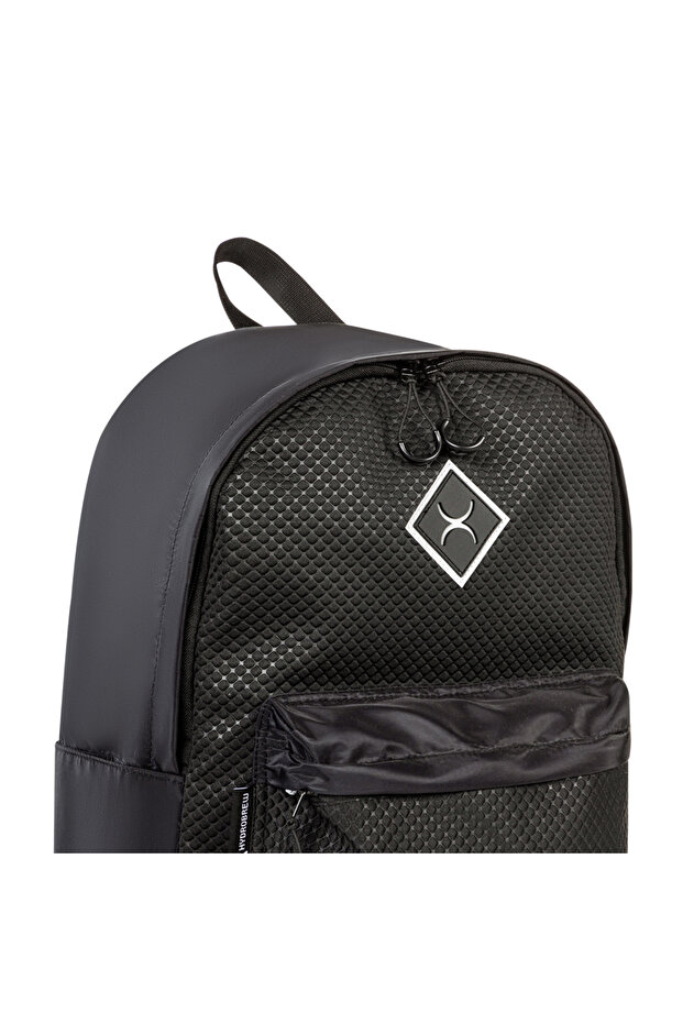 حقيبة ظهر مقاس 17 بوصة - سوداء - 5