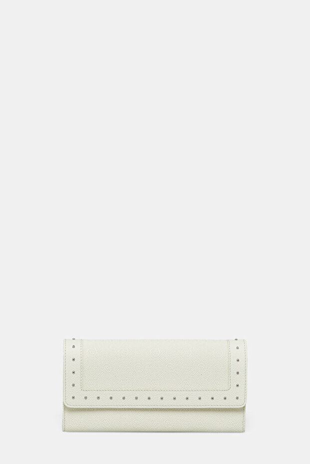 KREM MONOGRAM CÜZDAN - 1