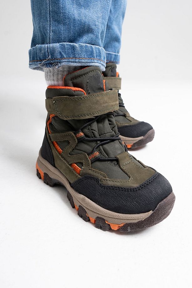 Erkek Çocuk Haki Hakiki Deri Anatomiktrekking Bot - 5