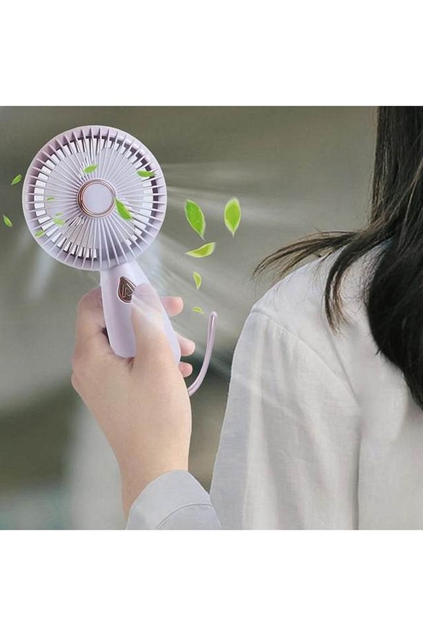 Mini Fan Usb Vantilatör El Fanı Taşınabilir Vantilatör Şarjlı - 2