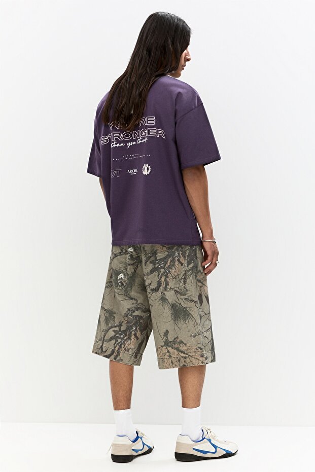 Arcane baskılı t-shirt - 4