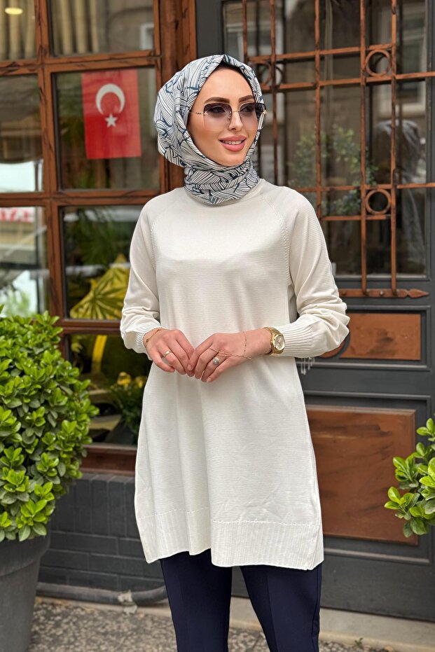 Tunik 10002511711001 Ekru - 3