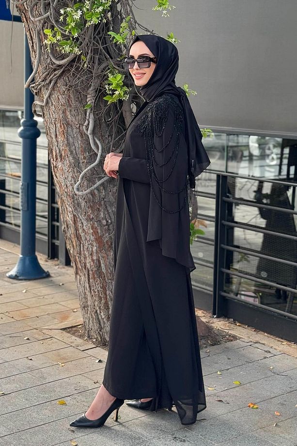 NURCAN ÇETİN Elbise 10100 Siyah - 2