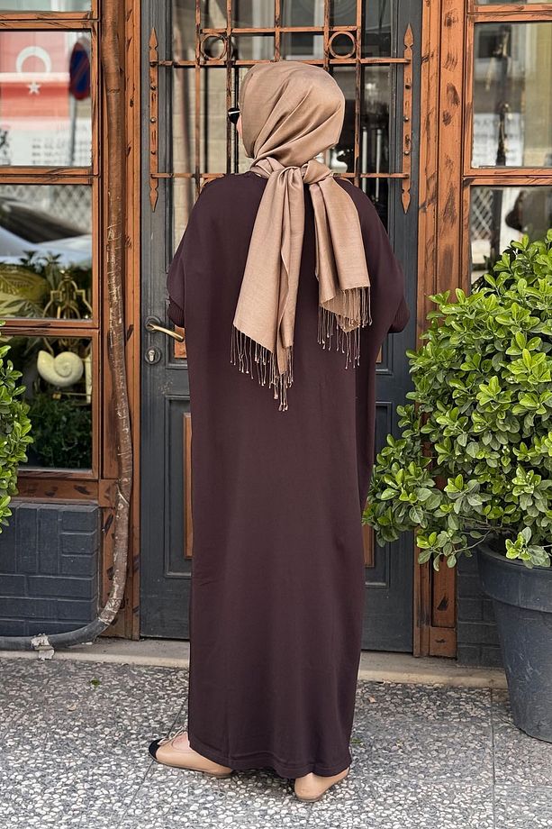 İNVEE Elbise 5747 Kahve - 4