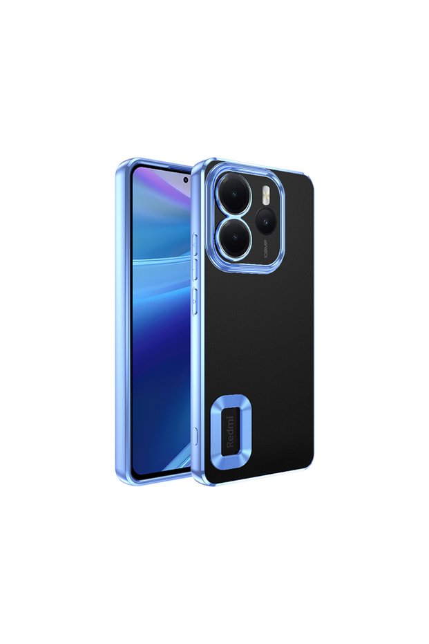 Compatible Omega Cover for Xiaomi Redmi Note 14 4g Case with Camera Protection and Logo Display