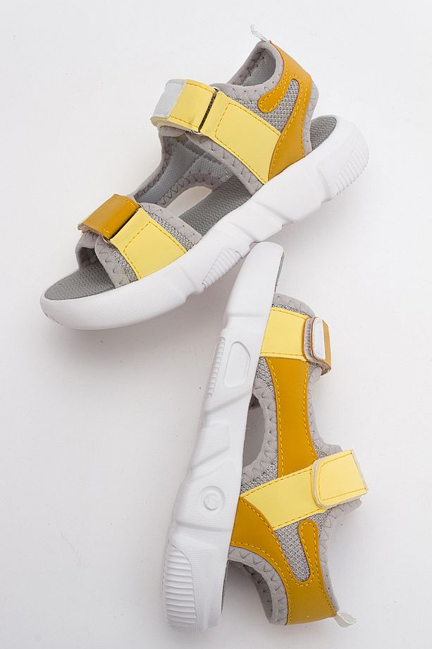 Erkek Çocuk Sarı Anatomik Spor Sandalet - 5