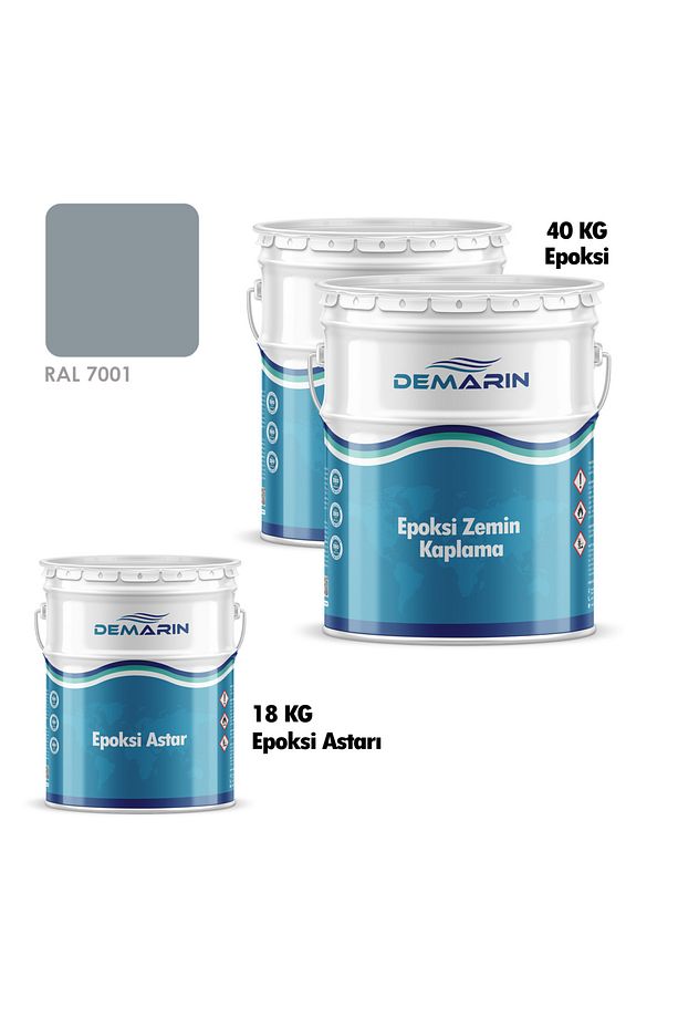 Epoksi zemin kaplama set (40 kg epoksi + 18 kg astar) - 1
