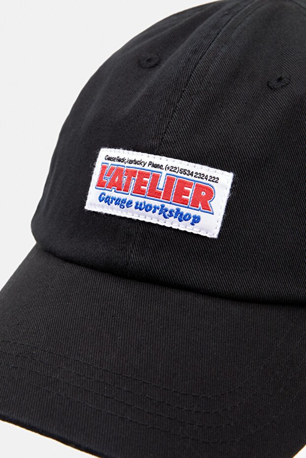 Siyah atelier şapka - 5