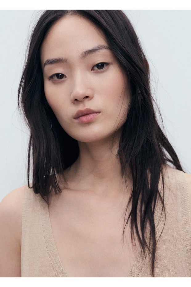 V yakalı triko bluz - 7