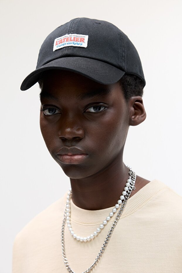 Siyah atelier şapka - 1