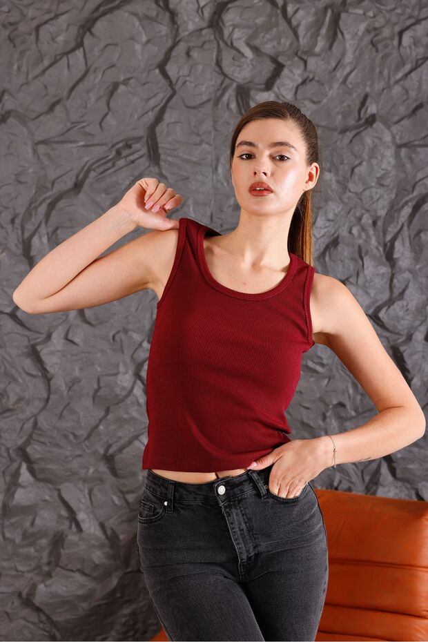 Women's Ribbed Thick Strap Basic Tank Top